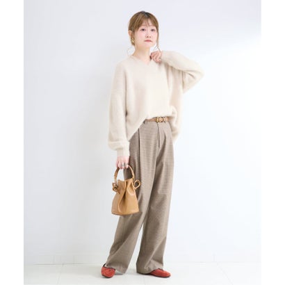 ベーセーストック B.C STOCK 《予約》【WEB+一部店舗限定】FOXカシミヤ Vネックプルオーバー （ホワイト）｜詳細画像