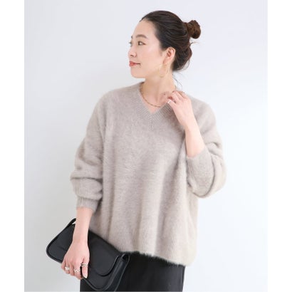 ベーセーストック B.C STOCK 《予約》【WEB+一部店舗限定】FOXカシミヤ Vネックプルオーバー （ホワイト）｜詳細画像