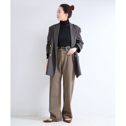 《予約》ウォッシャブル / DU JOUR / デュ ジュール BLT SEAM PIPE JEAN （ブラウン）｜詳細画像