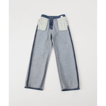 《予約》ウォッシャブル / DU JOUR / デュ ジュール BLT SEAM PIPE JEAN （ブラウン）｜詳細画像