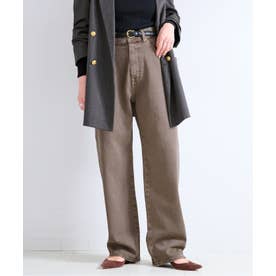 《予約》ウォッシャブル / DU JOUR / デュ ジュール BLT SEAM PIPE JEAN （ブラウン）