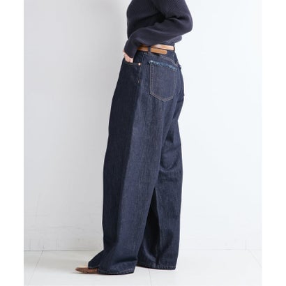 《予約》ウォッシャブル / DU JOUR / デュ ジュール TUCK BARREL JEAN （ブラウン）｜詳細画像