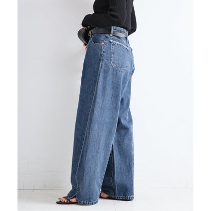 《予約》ウォッシャブル / DU JOUR / デュ ジュール TUCK BARREL JEAN （ブラウン）｜詳細画像