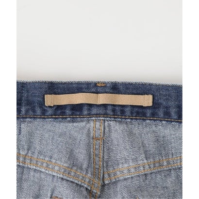 《予約》ウォッシャブル / DU JOUR / デュ ジュール TUCK BARREL JEAN （ネイビー）｜詳細画像
