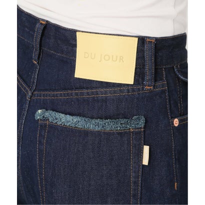 《予約》ウォッシャブル / DU JOUR / デュ ジュール TUCK BARREL JEAN （ネイビー）｜詳細画像
