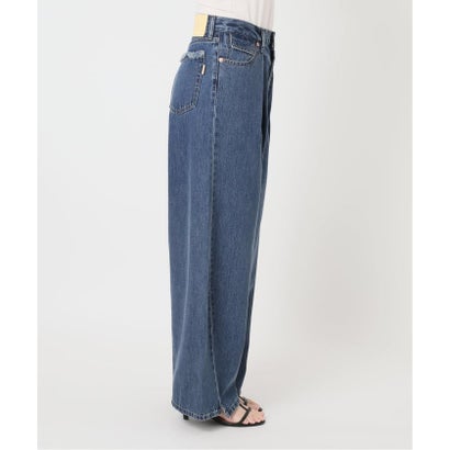 《予約》ウォッシャブル / DU JOUR / デュ ジュール TUCK BARREL JEAN （ネイビー）｜詳細画像