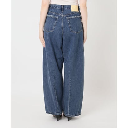 《予約》ウォッシャブル / DU JOUR / デュ ジュール TUCK BARREL JEAN （ネイビー）｜詳細画像