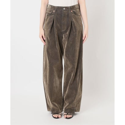 《予約》ウォッシャブル / DU JOUR / デュ ジュール TUCK BARREL JEAN （ネイビー）｜詳細画像