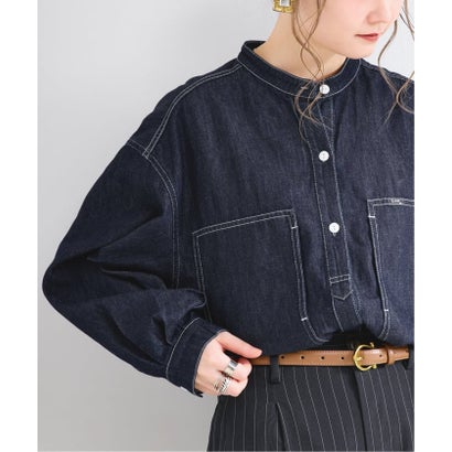 ベーセーストック B.C STOCK ウォッシャブル / Lee / リー SKIPPER DINIM SHIRTS （ネイビー）｜詳細画像