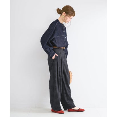 ベーセーストック B.C STOCK ウォッシャブル / Lee / リー SKIPPER DINIM SHIRTS （ネイビー）｜詳細画像