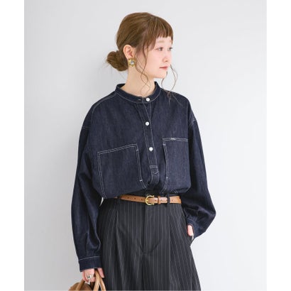 ベーセーストック B.C STOCK ウォッシャブル / Lee / リー SKIPPER DINIM SHIRTS （ネイビー）｜詳細画像