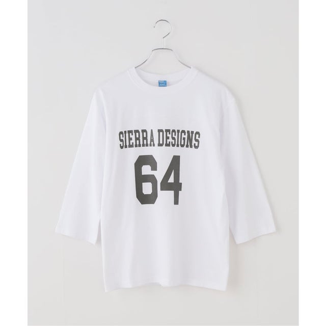 【WEB限定】Good On × SIERRA DESIGNS / シェラデザイン 80'S FOOTBALL TEE （ホワイト）