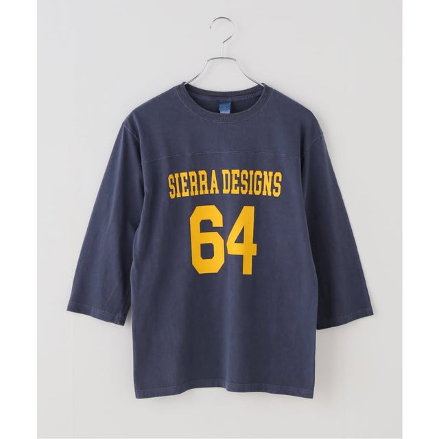 【WEB限定】Good On × SIERRA DESIGNS / シェラデザイン 80'S FOOTBALL TEE （ネイビー）