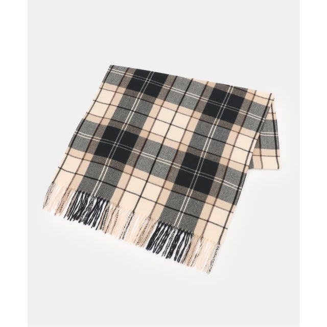 【WEB+三田店舗限定】Barbour / バブアー HAILES TARTAN SCARF （ナチュラル）