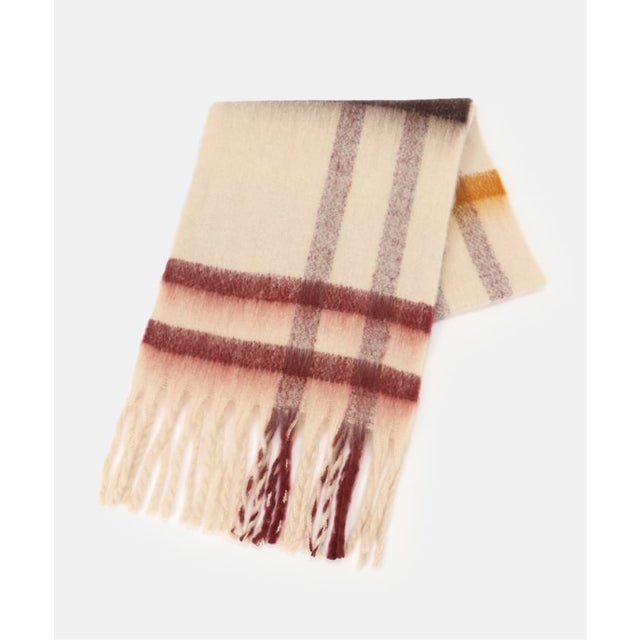 Barbour / バブアー ISLA TARTAN BOUCLE SCARF （ナチュラル）