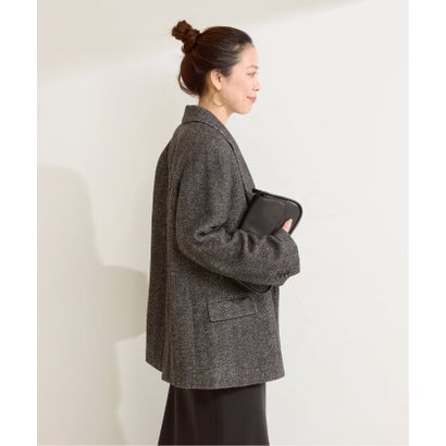 ベーセーストック B.C STOCK 《予約》《S/Mサイズ展開》セミツイードWBピークド4Bジャケット （グレー）｜詳細画像