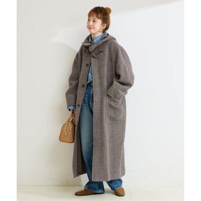 ベーセーストック B.C STOCK 《予約》BALLI OTYS TWEED ロングダッフルコート （ネイビー）｜詳細画像