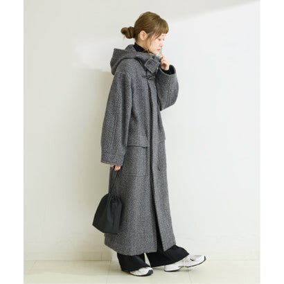 ベーセーストック B.C STOCK 《予約》BALLI OTYS TWEED ロングダッフルコート （ブラック）｜詳細画像