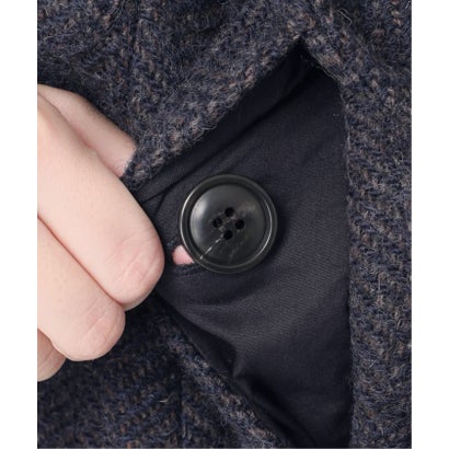 ベーセーストック B.C STOCK 《予約》BALLI OTYS TWEED ロングダッフルコート （ブラック）｜詳細画像