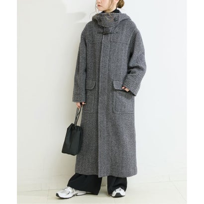ベーセーストック B.C STOCK 《予約》BALLI OTYS TWEED ロングダッフルコート （ブラック）｜詳細画像