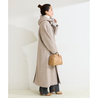 ベーセーストック B.C STOCK 《予約》BALLI OTYS TWEED ロングダッフルコート （ブラック）｜詳細画像