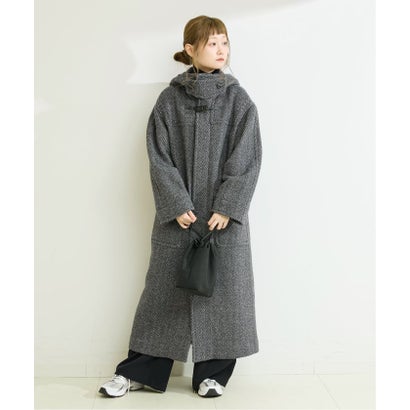ベーセーストック B.C STOCK 《予約》BALLI OTYS TWEED ロングダッフルコート （ブラック）｜詳細画像