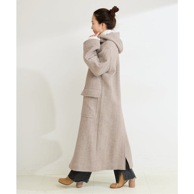 《予約》BALLI OTYS TWEED ロングダッフルコート （ベージュ）