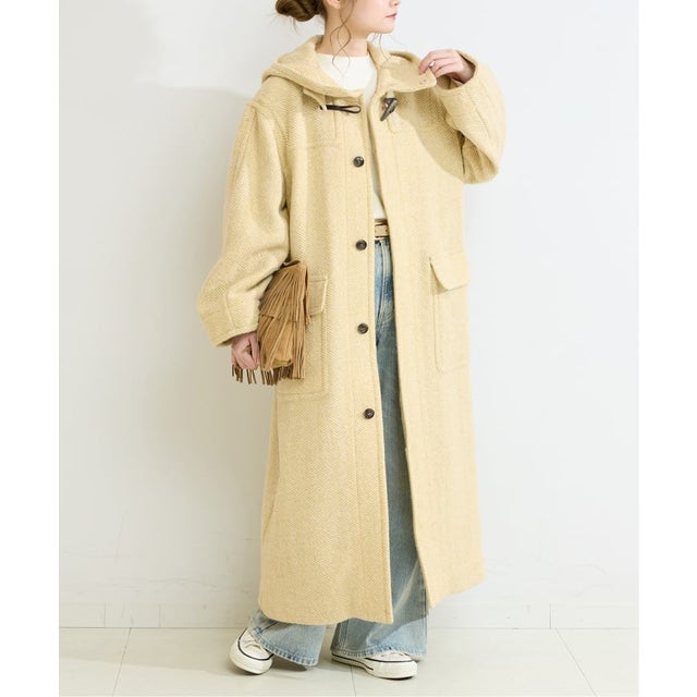 《予約》BALLI OTYS TWEED ロングダッフルコート （イエロー）