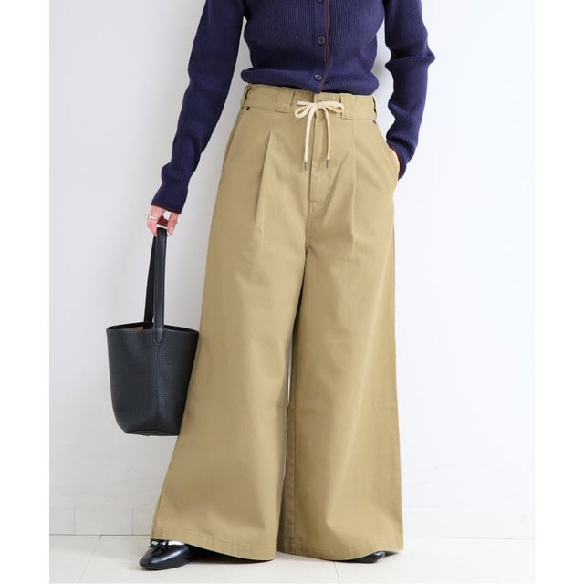 《予約》ウォッシャブル / DICKIES / ディッキーズ 別注 ワイドタックパンツ （ベージュ）