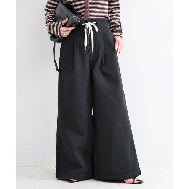 《予約》ウォッシャブル / DICKIES / ディッキーズ 別注 ワイドタックパンツ （ブラック）