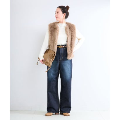 《予約》【WEB+一部店舗限定】ウォッシャブル / Lee / リー BAGGY （ネイビー）｜詳細画像