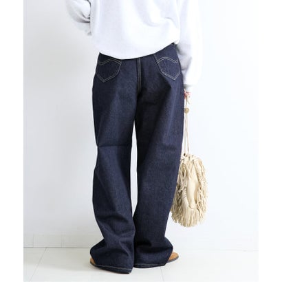 《予約》【WEB+一部店舗限定】ウォッシャブル / Lee / リー BAGGY （ネイビー）｜詳細画像