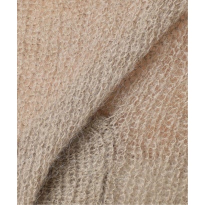 《予約》手洗い可 / モヘヤ混襟付きプルオーバー （ブラック）｜詳細画像