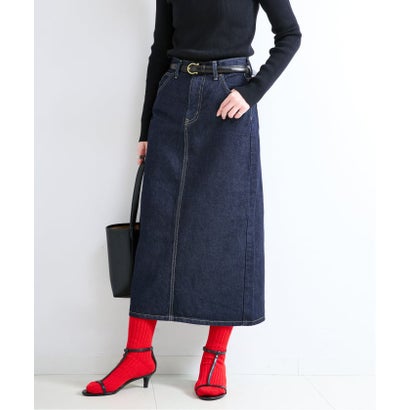 《予約》【WEB＋一部店舗限定】ウォッシャブル / Lee / リー SKIRT （ネイビー）｜詳細画像