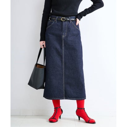 《予約》【WEB＋一部店舗限定】ウォッシャブル / Lee / リー SKIRT （ネイビー）｜詳細画像