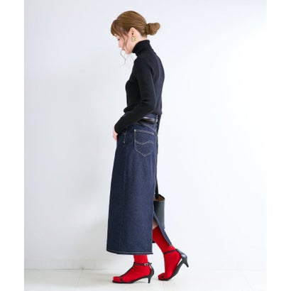 《予約》【WEB＋一部店舗限定】ウォッシャブル / Lee / リー SKIRT （ネイビー）｜詳細画像