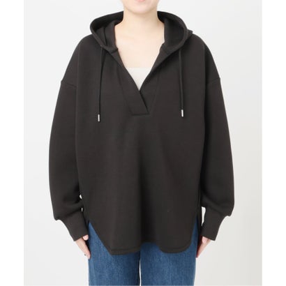 《予約》ウォッシャブル / スキッパーフードプルオーバー （グレー）｜詳細画像