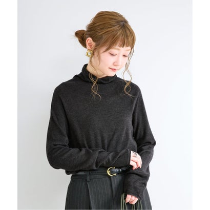 《予約》【WEB先行販売+一部店舗限定】手洗い可 / ハイネックプルオーバー （ブラック）｜詳細画像