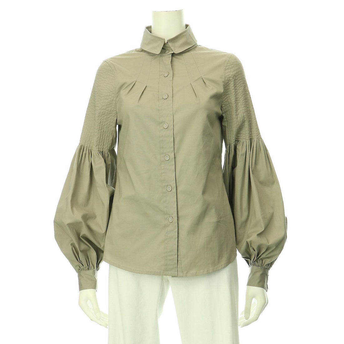BCBG MAXAZRIA BCBGMAXAZRIA : 2way使用襟＆パフリ＆ピンタック袖が個性的。。 -waja bazar - 海外