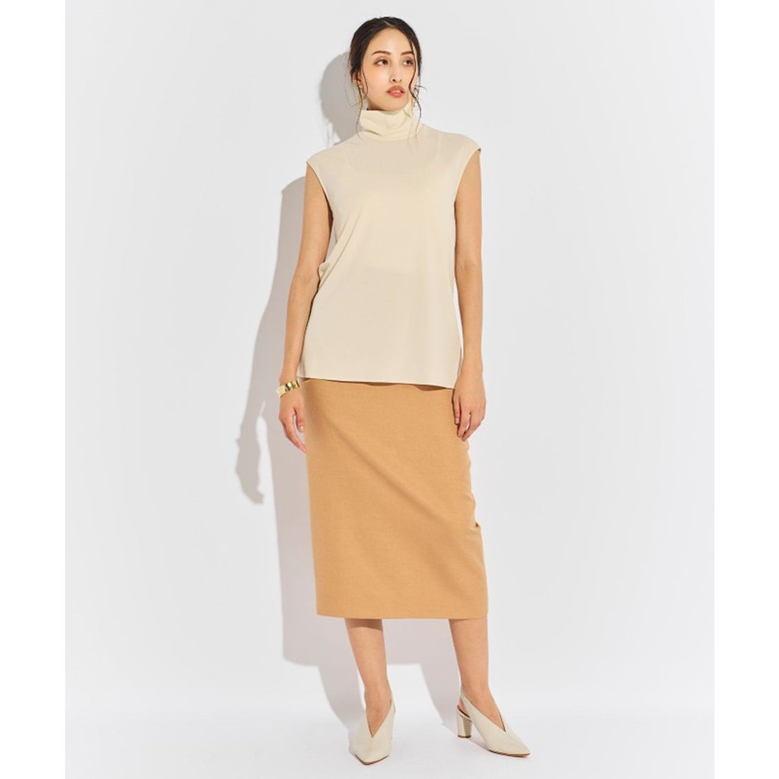 ベイジ, BEIGE, MELLE / ハイネックトップス （Black） -ファッション 