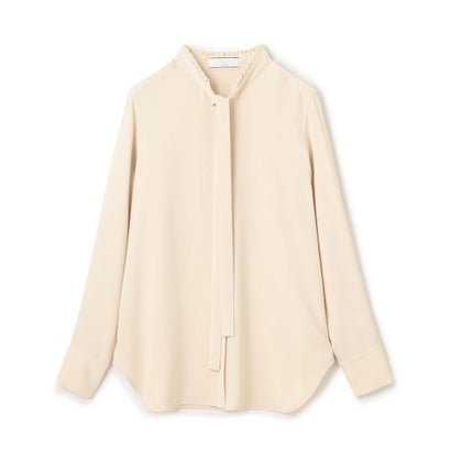 BEIGE, 【洗える】EVA / ボウタイロングスリーブブラウス （White）｜詳細画像