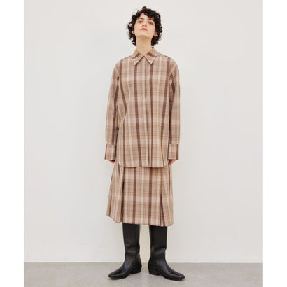 BEIGE, 【FUDGE 11月号掲載】ARUMS / チェックシャツ （Beige）｜詳細画像