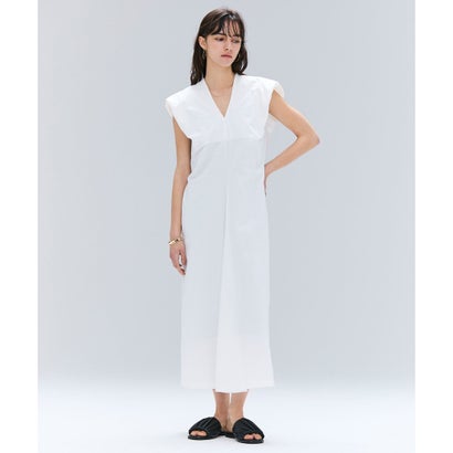 BEIGE, 【洗える】SCALA / コットンリネンボリュームスリーブワンピース （White）｜詳細画像