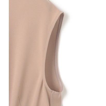BEIGE, 【洗える】FLEUR / ニットコンビハイネックノースリーブドレス （Black）｜詳細画像