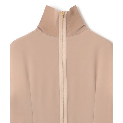 BEIGE, 【洗える】FLEUR / ニットコンビハイネックノースリーブドレス （Black）｜詳細画像