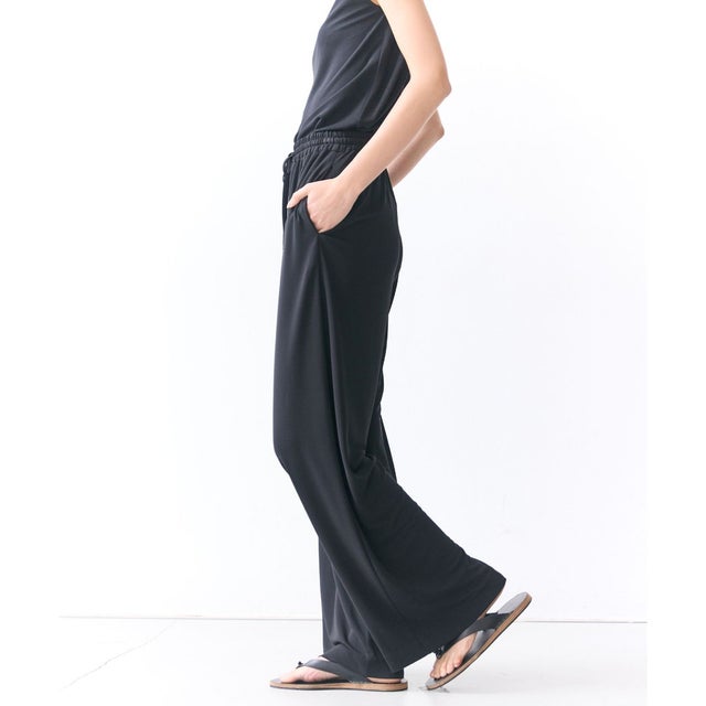 【ロングセラー】MELLE / ハイストレッチイージーパンツ （Black）