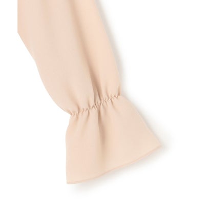 BEIGE, 【WEB限定・洗える】CLARION / バンドカラーフリルブラウス （Navy）｜詳細画像