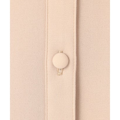 BEIGE, 【WEB限定・洗える】CLARION / バンドカラーフリルブラウス （Navy）｜詳細画像