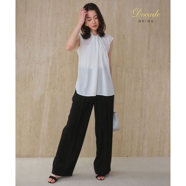【セットアップ対応】CINDY / ハイウエストパンツ （Black）