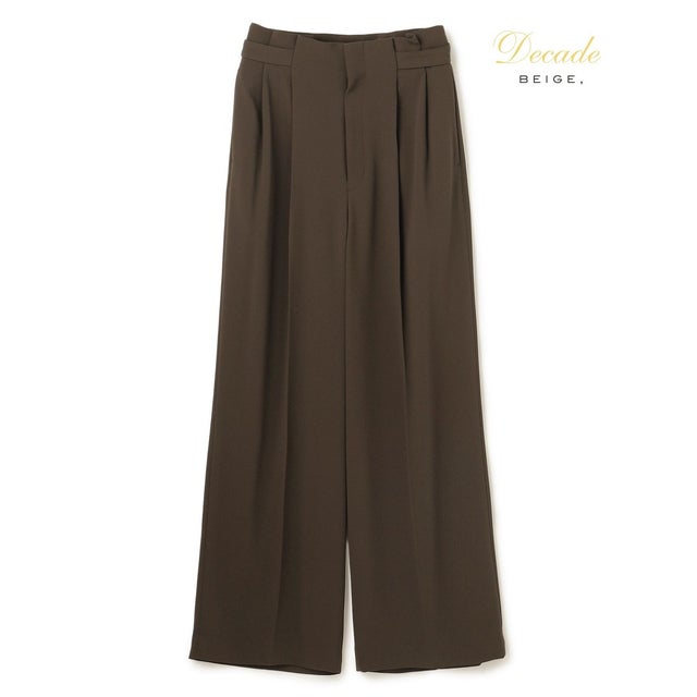 【セットアップ対応】CINDY / ハイウエストパンツ （Brown）